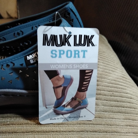 Muk Luk Sport Turquoise Women's Shoes - Picture 5 of 6